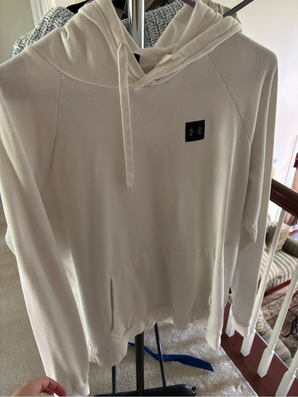 Under Armour Cream Hoodie with Logo